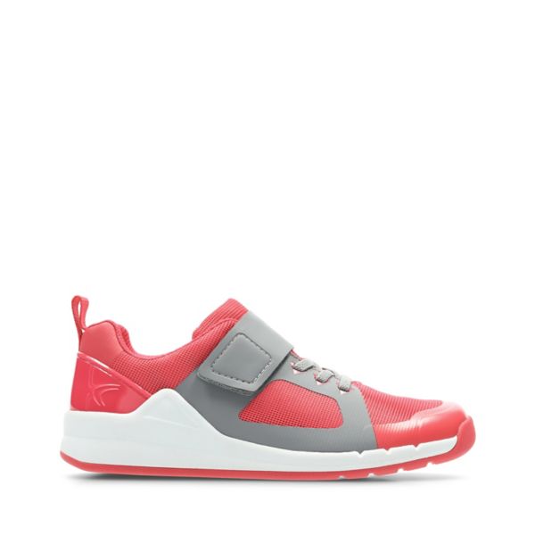 Clarks Girls Orbit Race Trainers Pink | USA-2961584